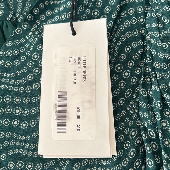 NWT Ba&sh Little Dress Emerald (Small/1) - Picture 4 of 7